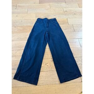 PILCRO Anthropologie Wide Leg Jeans Dark‎ Wash Denim Size S